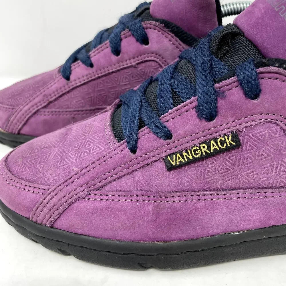 VanGrack Van Grack Vintage Purple Suede Textured Sneakers Womens 7
